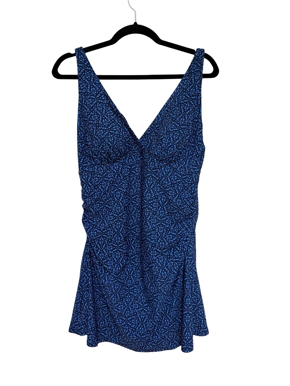 LL Bean Women’s UPF 40+ One Piece Swim Dress - Size 14 Long